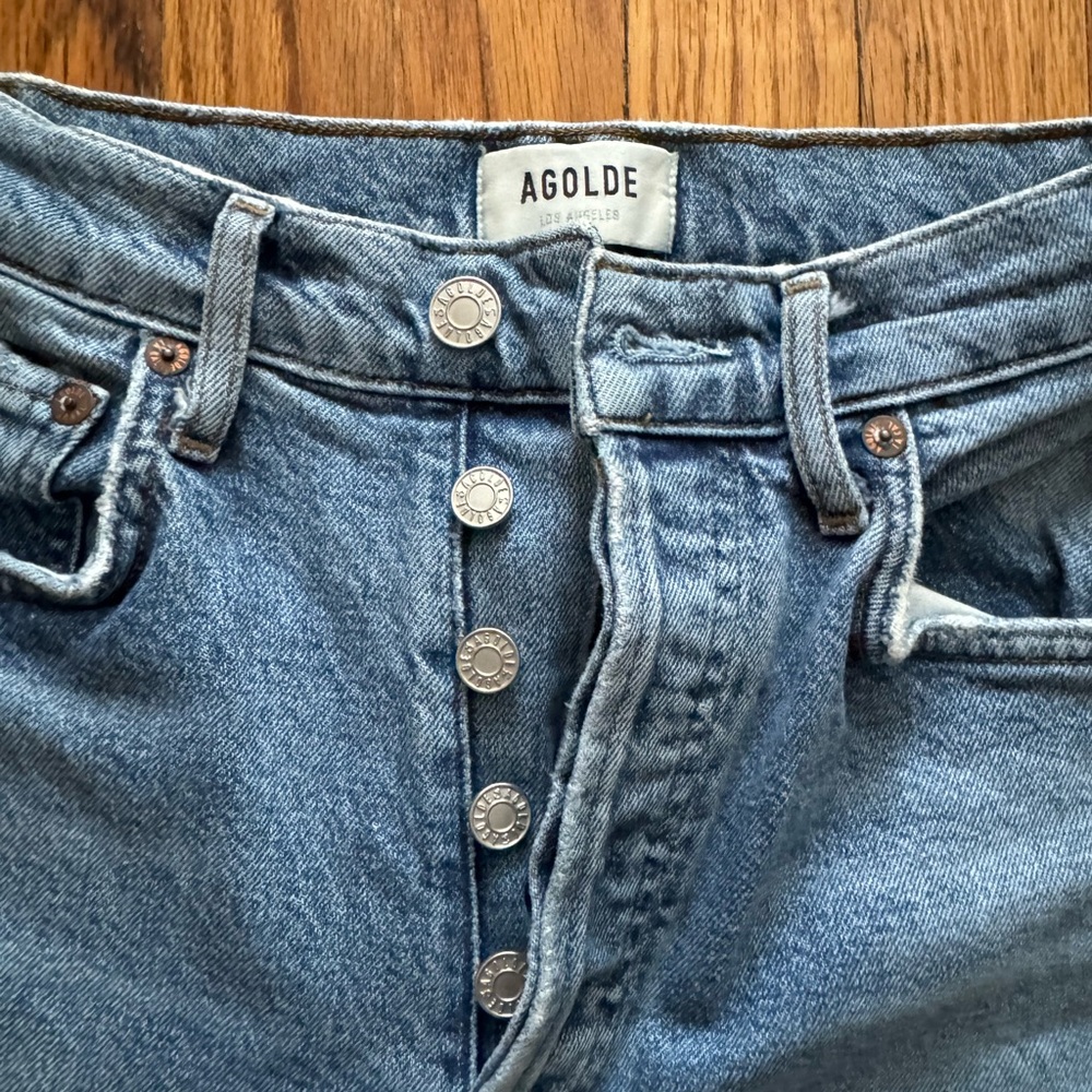 Agolde Riley Cropped Jeans - Picture 2 of 4